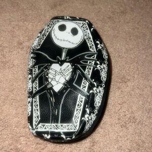 Jack skeleton, the nightmare before Christmas. Make up/accessory bag.